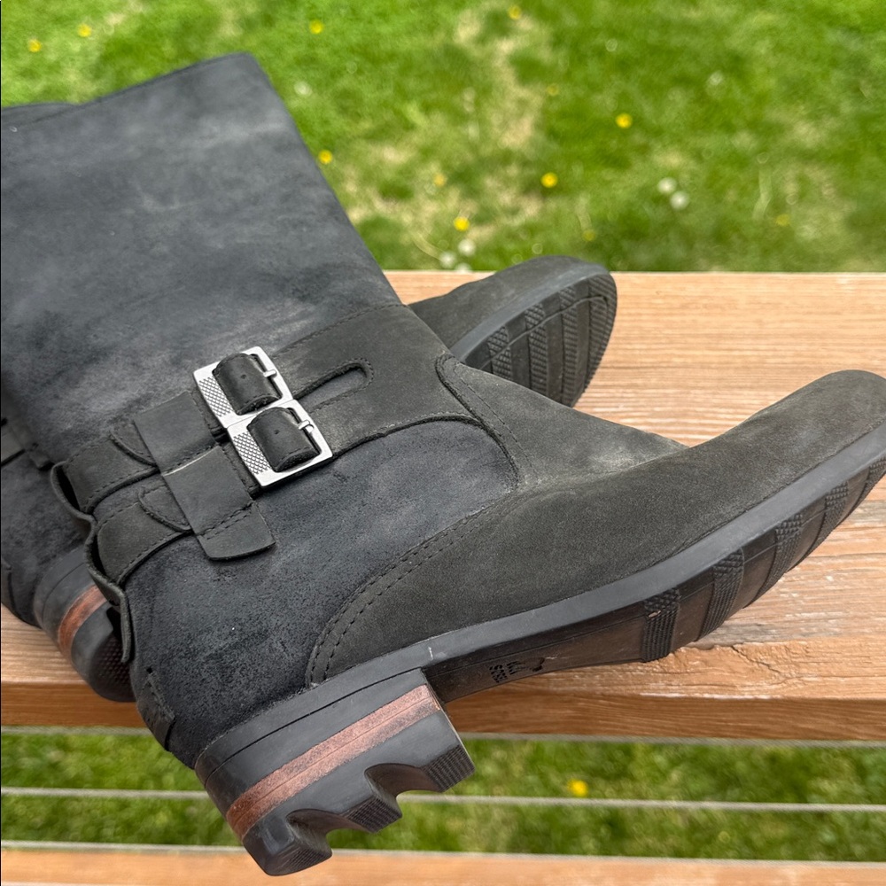 Sorel Lola II Tall Leather Boots Black Size 8.5 - Picture 8 of 12